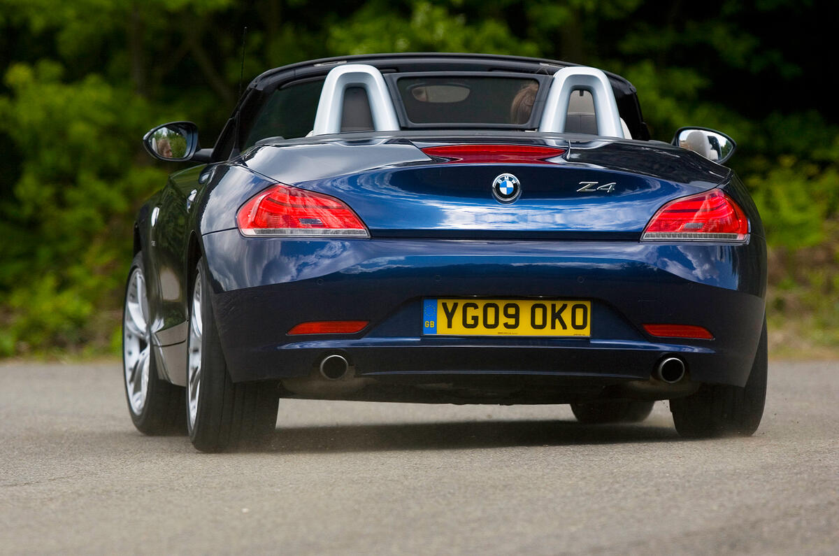 BMW Z4 rear cornering
