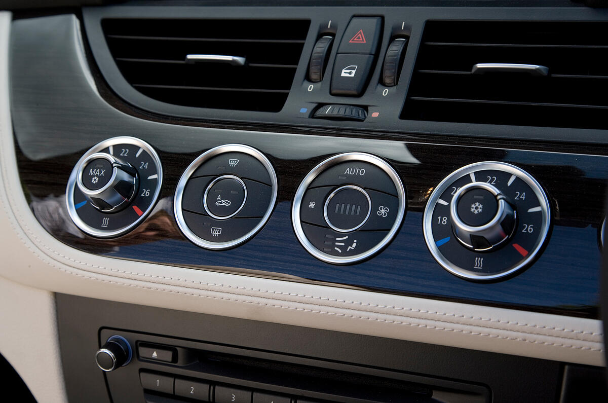 BMW Z4's climate control switchgear