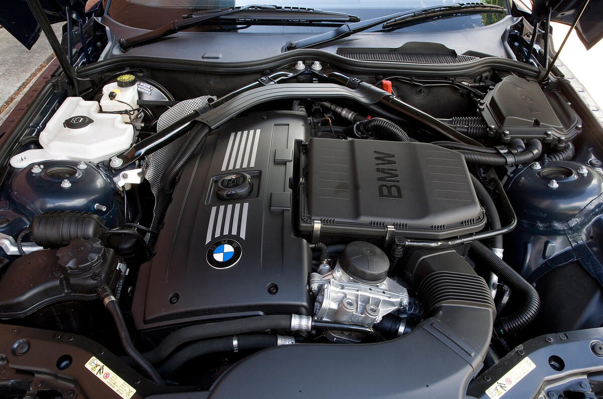 BMW Z4 twin-turbo naturally aspirated straight six engine