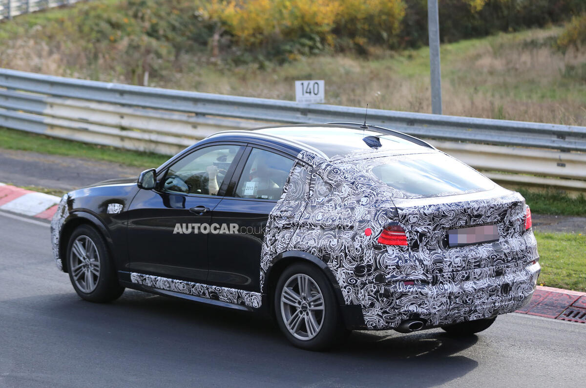 no title BMW X4 spotted less disguised