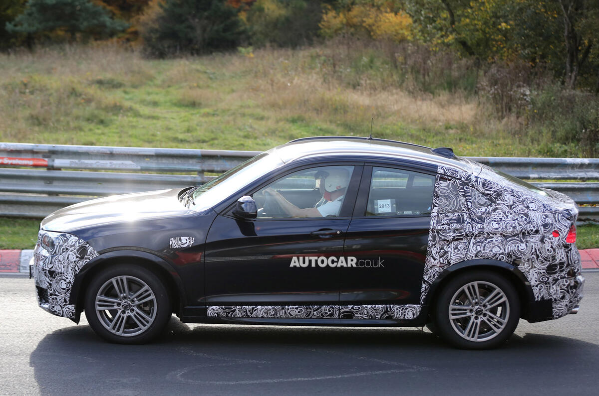 no title BMW X4 spotted less disguised