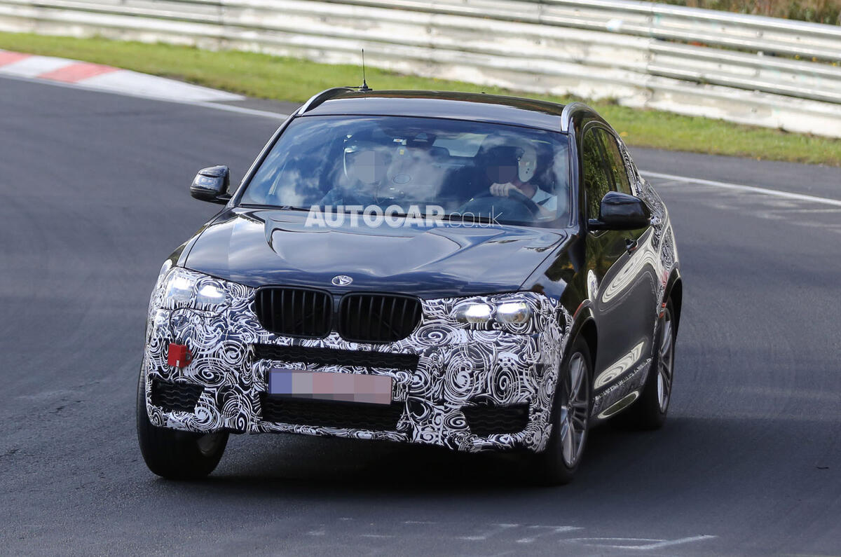 no title BMW X4 spotted less disguised
