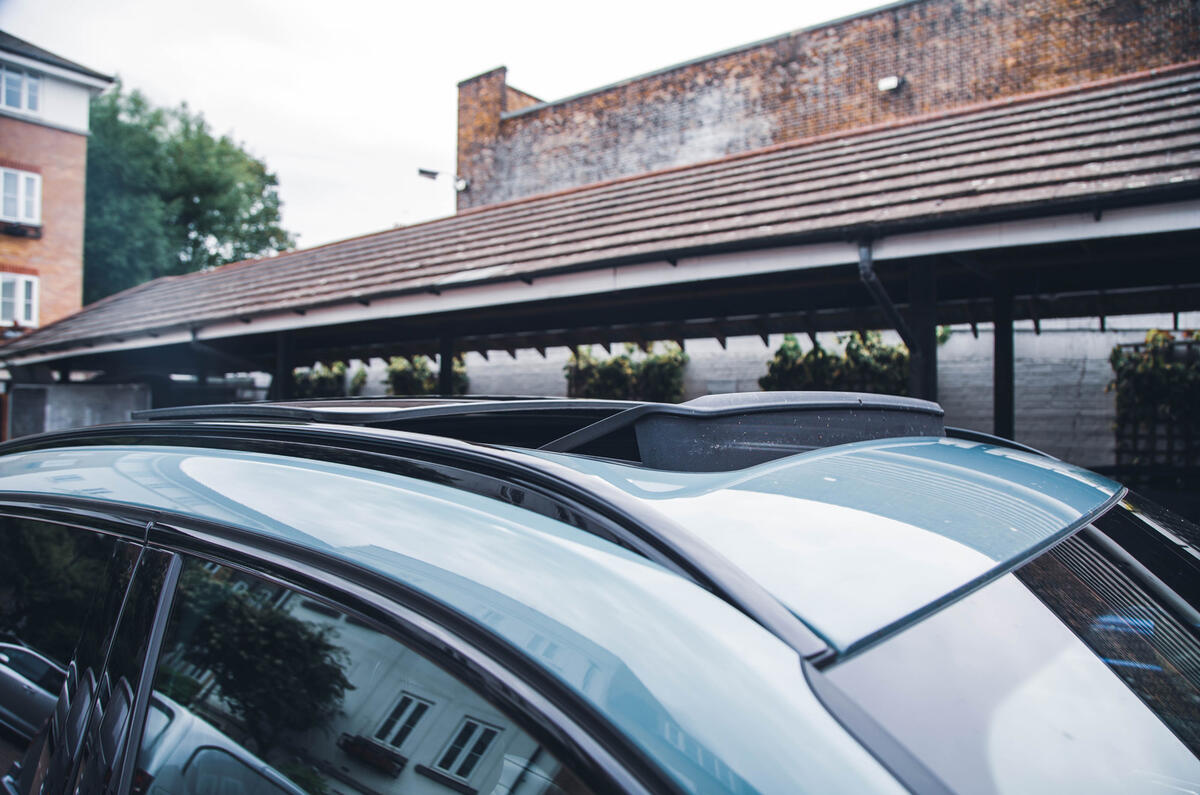 BMW iX1 open panoramic sunroof