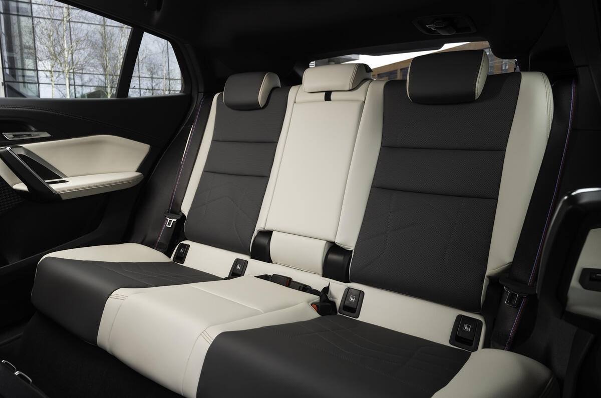BMW iX2 rear seats BMW iX2 rear seats