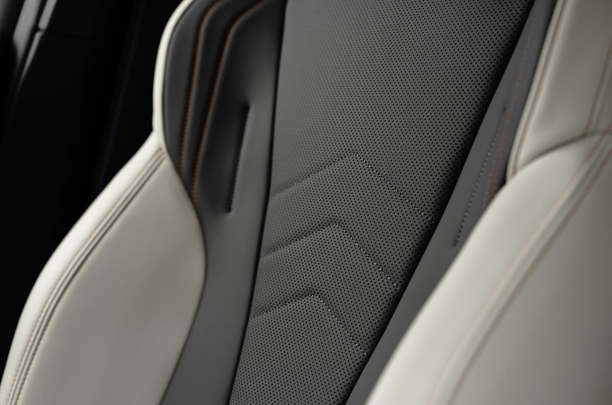 BMW iX2 seat close up BMW iX2 seat close up