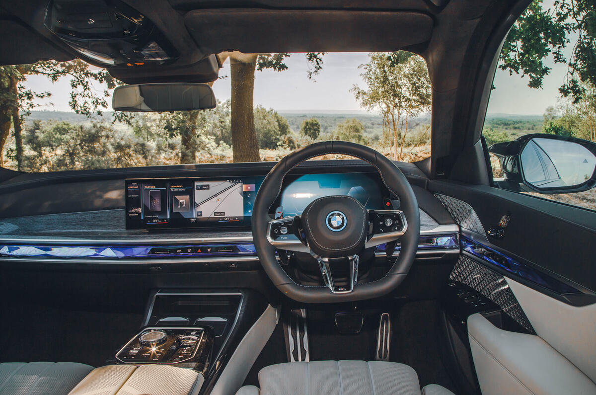 BMW M760e front interior BMW M760e front interior