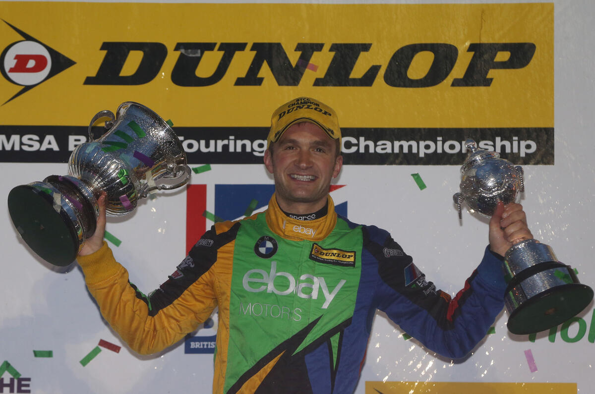 Colin Turkington wins the 2014 Dunlop MSA BTCC championship