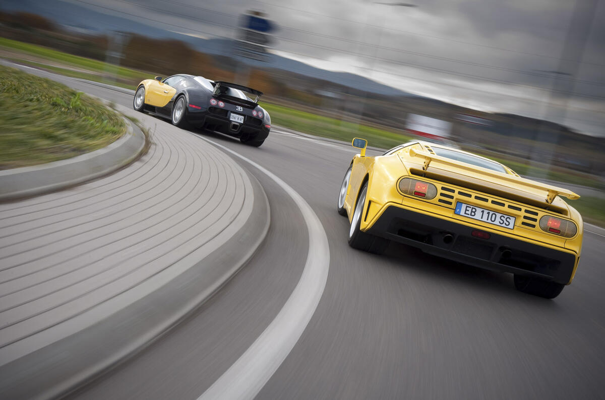 Bugatti Veyron vs Bugatti EB110