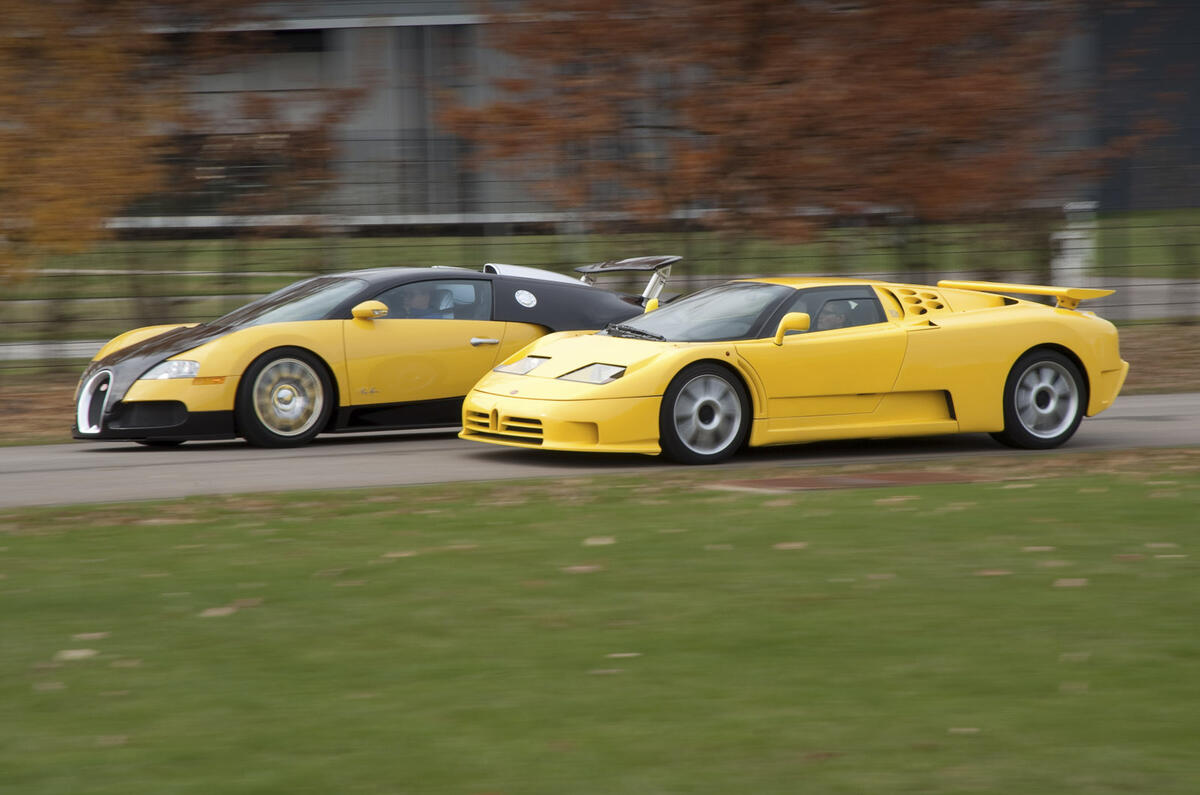Bugatti Veyron vs Bugatti EB110