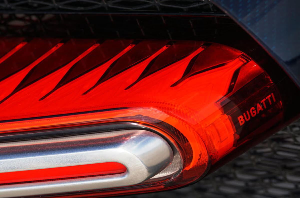 Bugatti Chiron rear LED lights