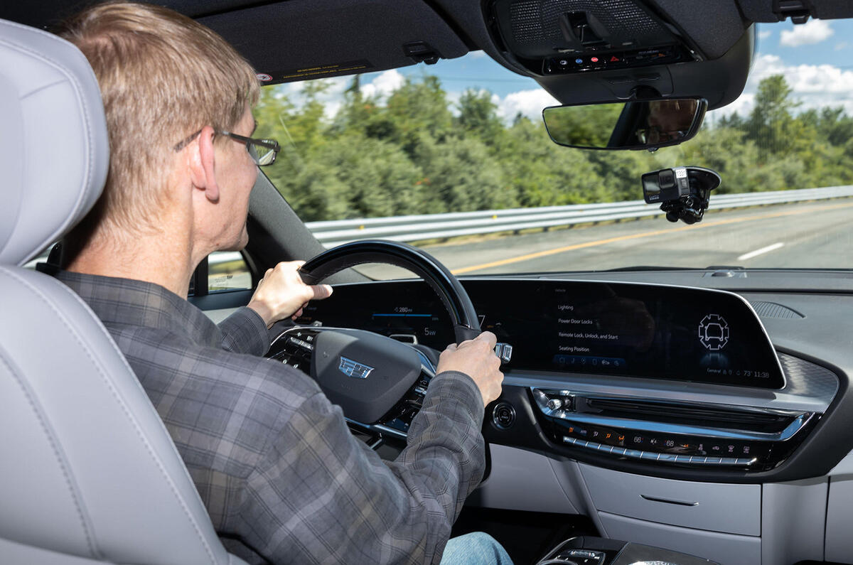 Cadillac Lyriq driving shot Cadillac Lyriq driving shot