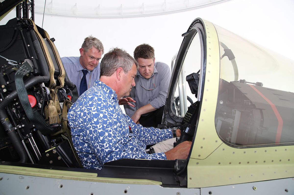Cockpit comparison - Jaguar F-type versus Eurofighter Typhoon