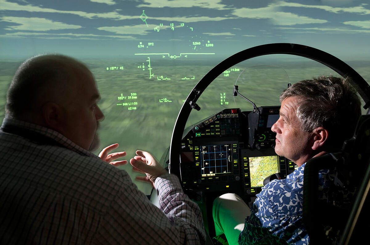 Cockpit comparison - Jaguar F-type versus Eurofighter Typhoon