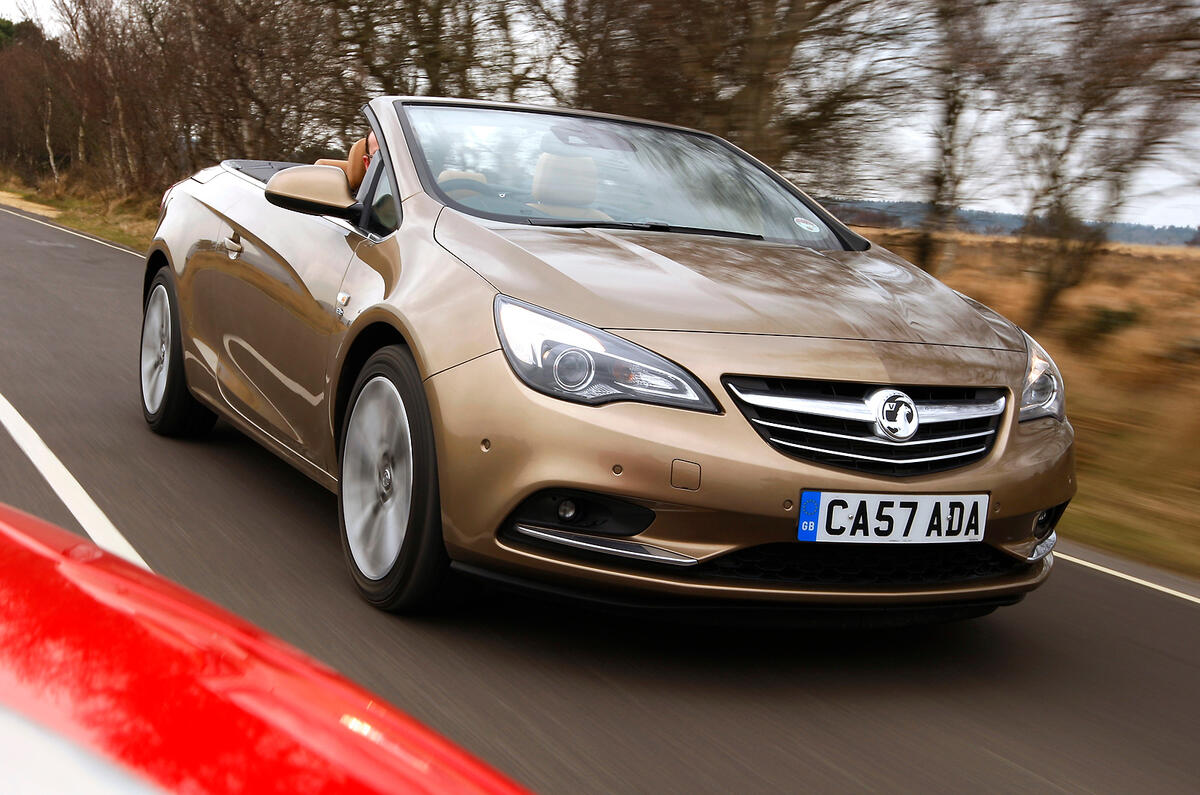 no title Top down, looking up - Vauxhall Cascada versus Audi A5
