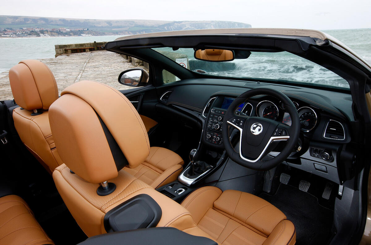 no title Top down, looking up - Vauxhall Cascada versus Audi A5