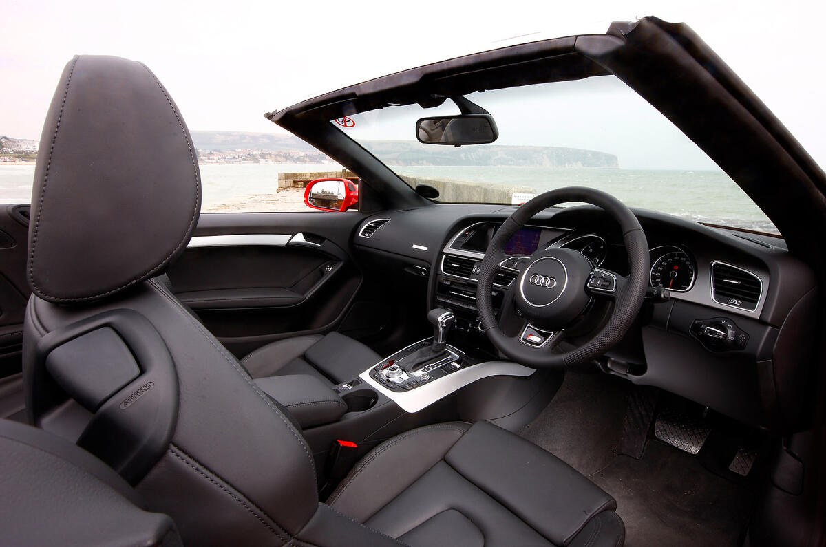 no title Top down, looking up - Vauxhall Cascada versus Audi A5