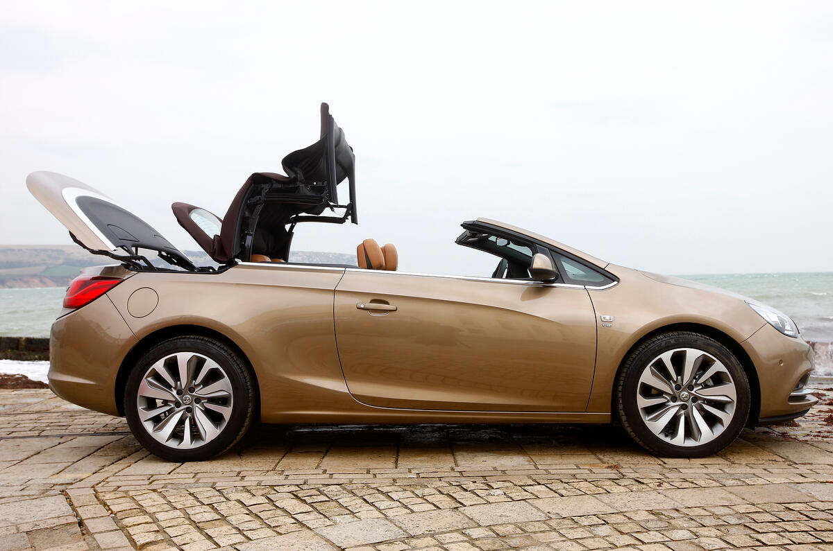 no title Top down, looking up - Vauxhall Cascada versus Audi A5