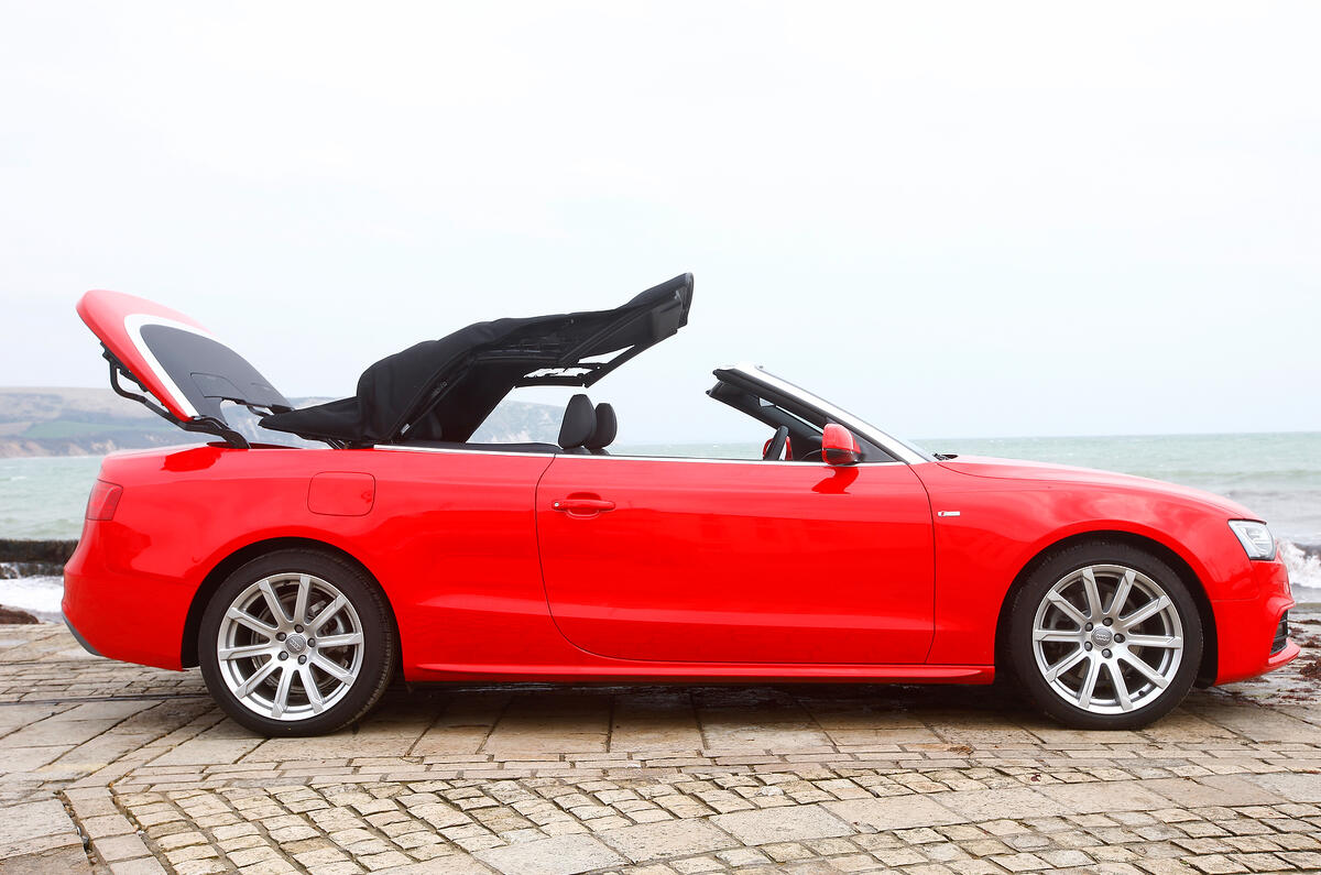 no title Top down, looking up - Vauxhall Cascada versus Audi A5