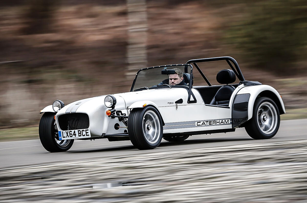 Caterham 270S hard cornering