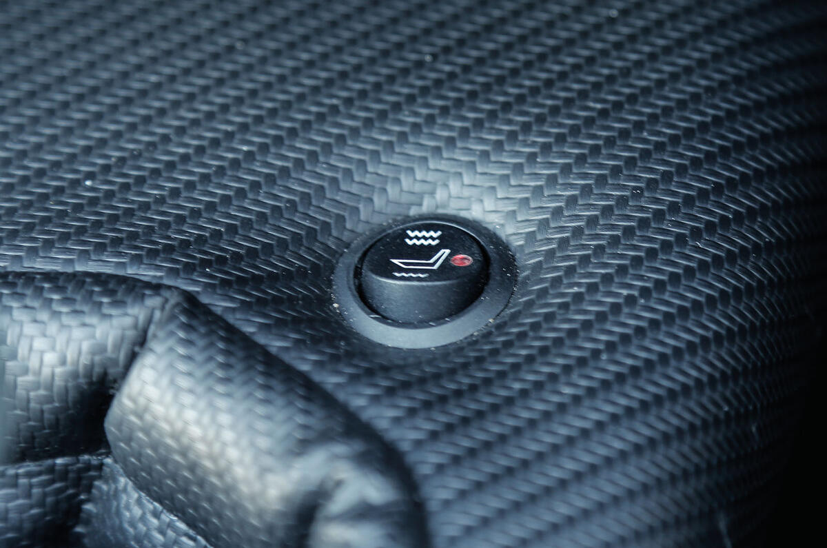 Caterham 620S heated seats switch