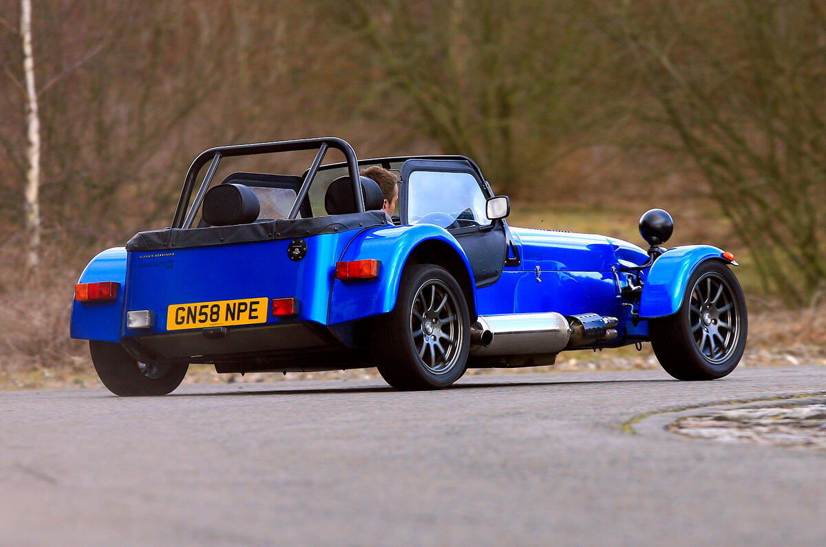 Caterham Seven rear hard cornering