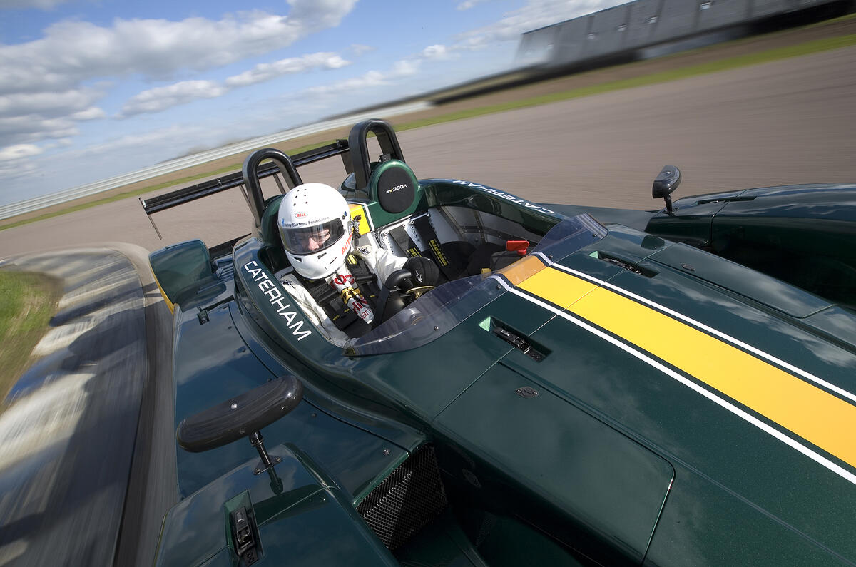 Caterham SP300R driver's cockpit