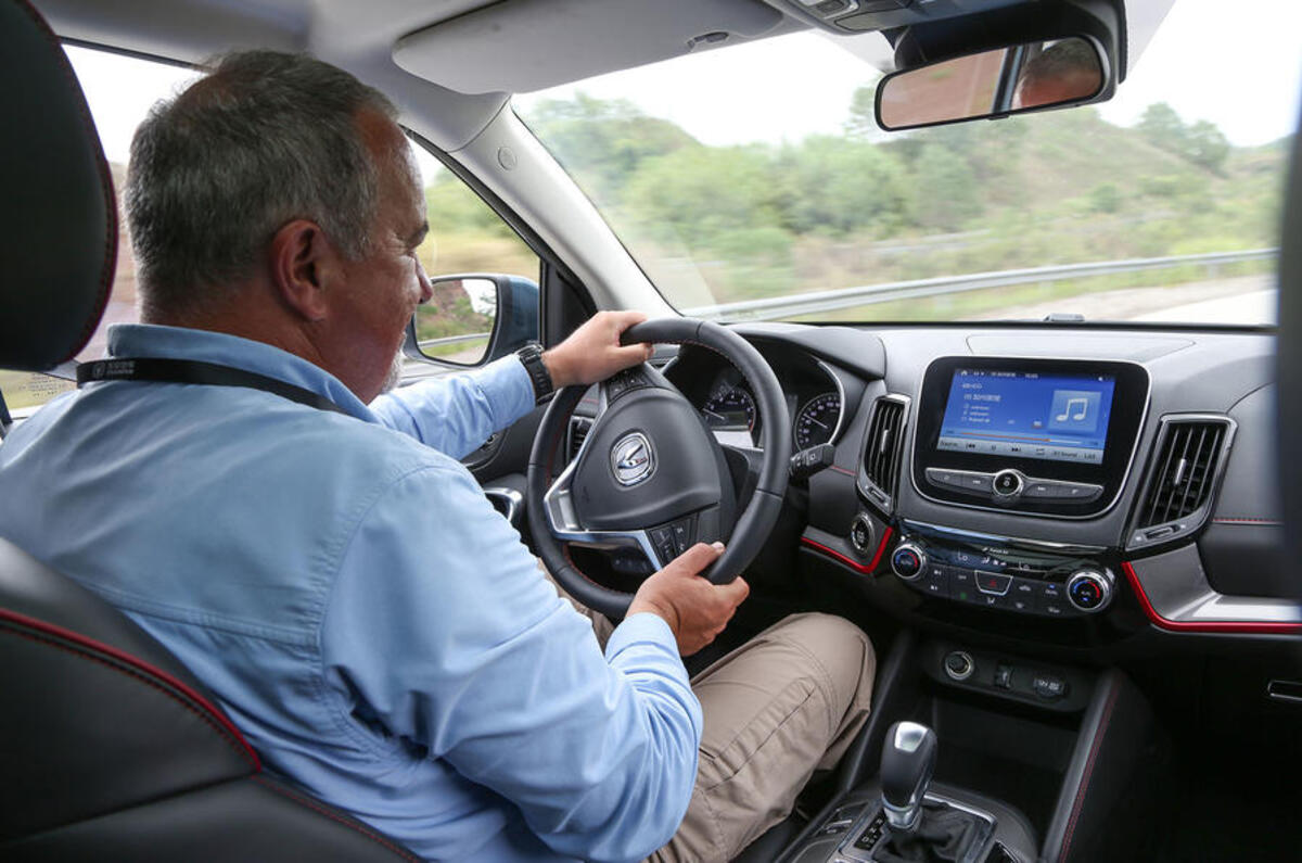 Julian Rendell driving the Changan CS55