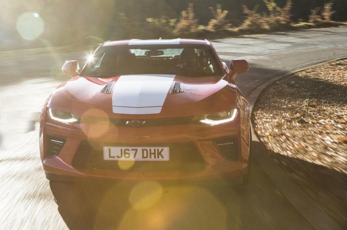 Chevrolet Camaro cornering