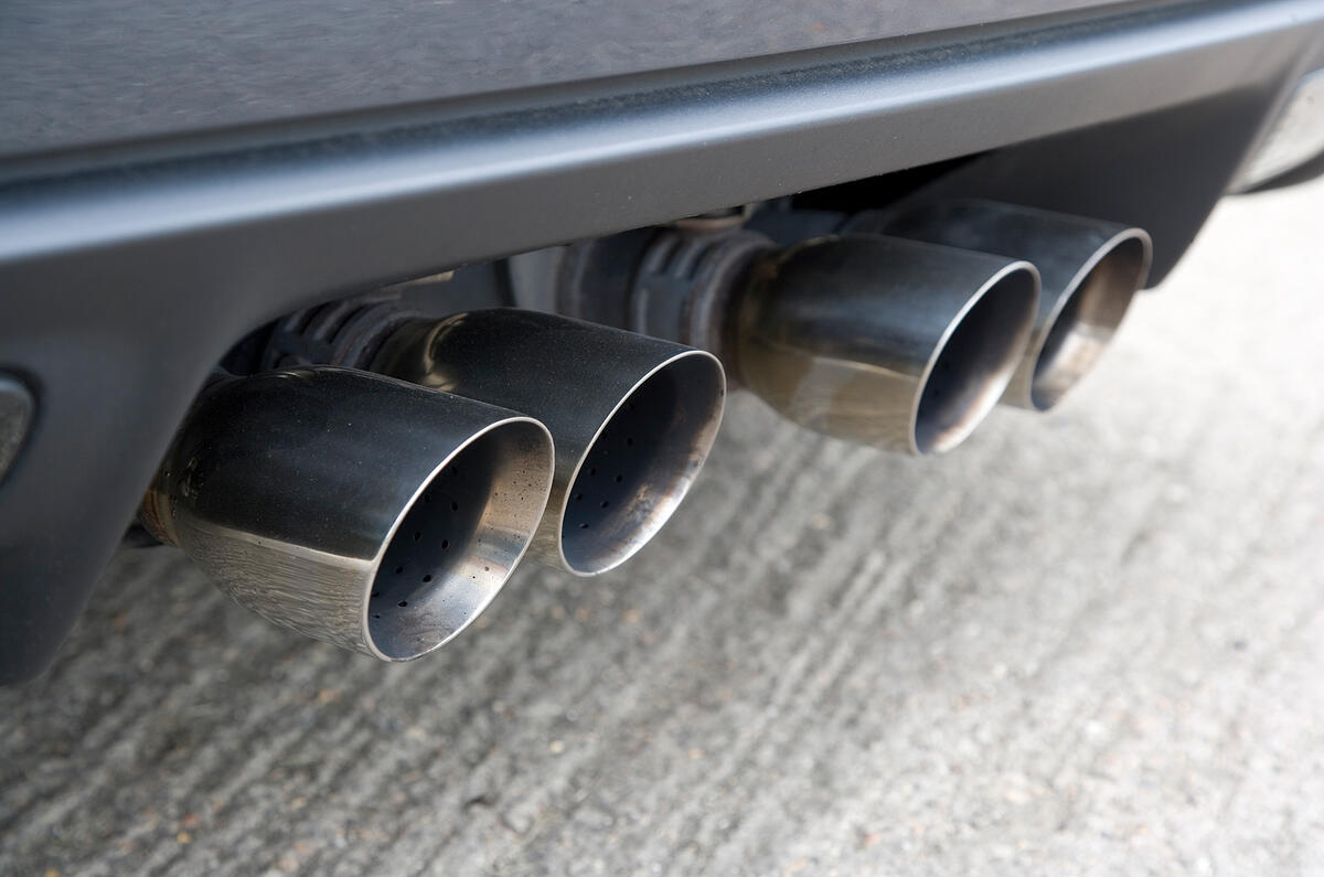 Quad-pipes hint at Corvette's muscular V8 powerplant  Chevrolet Corvette C6 quad exhausts