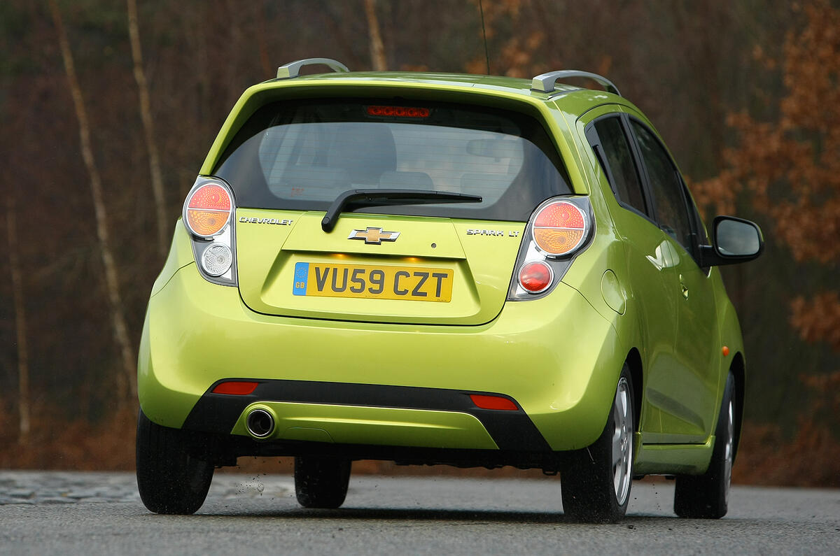 Chevrolet Spark rear cornering