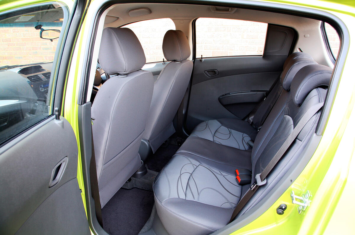 Chevrolet Spark rear seats