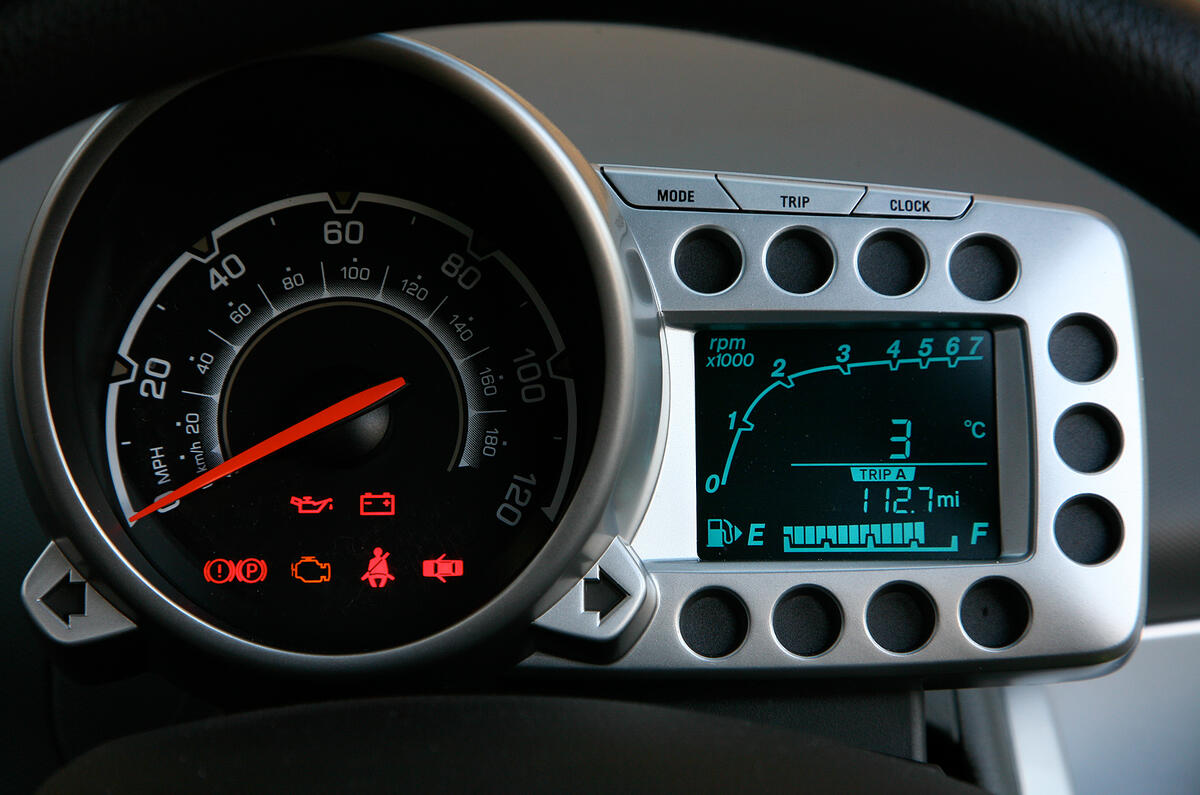 Chevrolet Spark instrument cluster