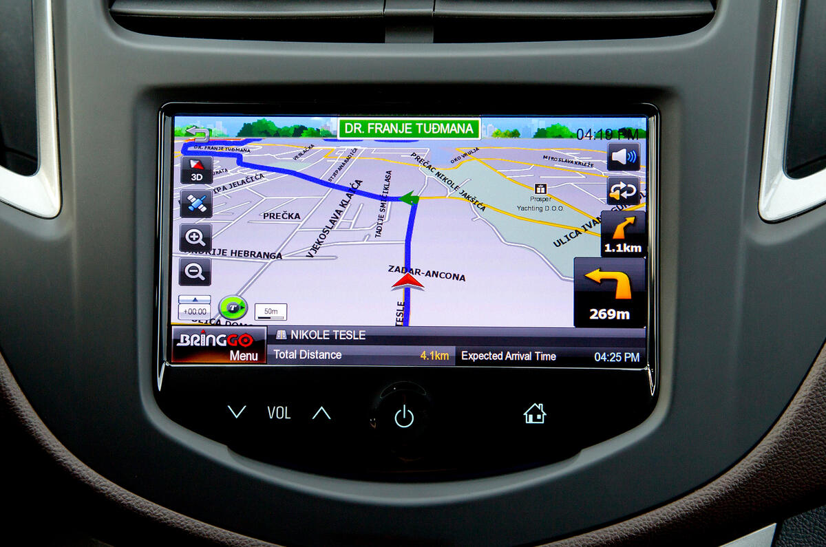Chevrolet Trax infotainment system