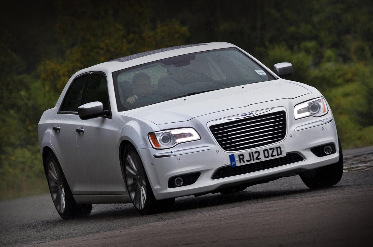 Chrysler 300C hard cornering