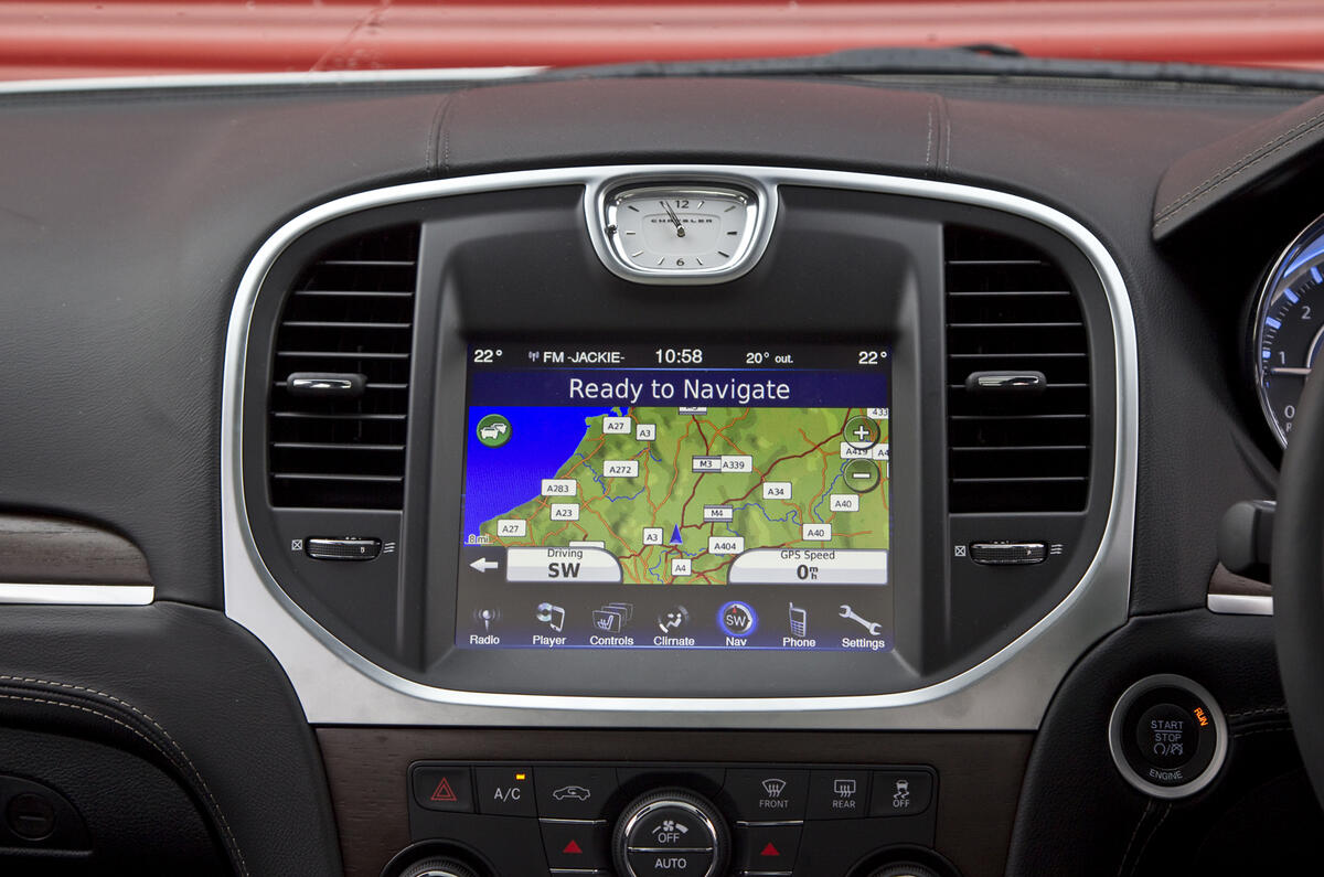 Chrysler 300C infotainment display