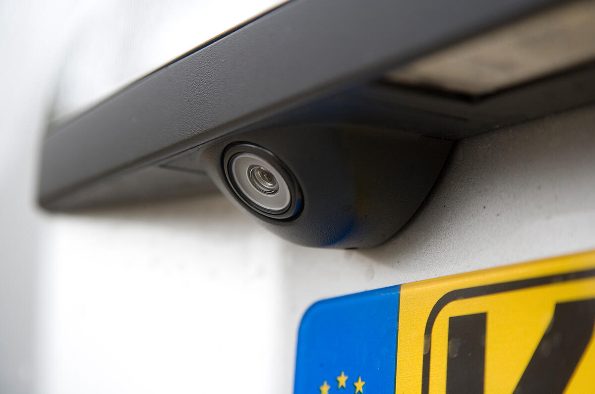 Rear parking camera is standard and very useful Chrysler Voyager reversing camera