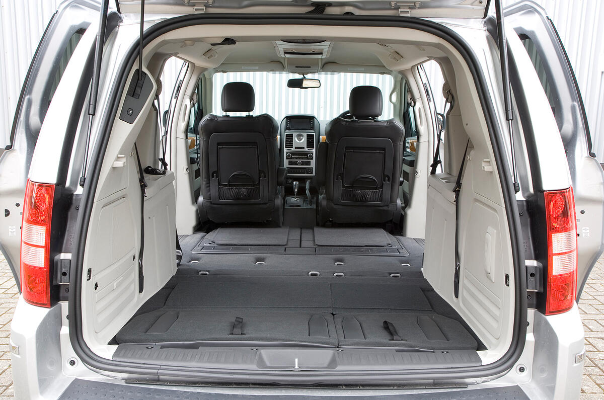 Grand Voyager doubles up as a van when needed Chrysler Voyager boot space