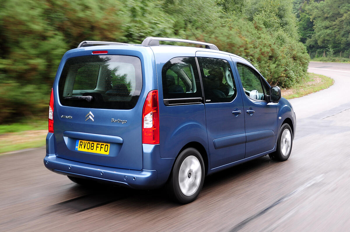 It will keep up with the flow of traffic, and the healthy 159lb ft of torque means it can do so without feeling too strained Citroën Berlingo rear quarter