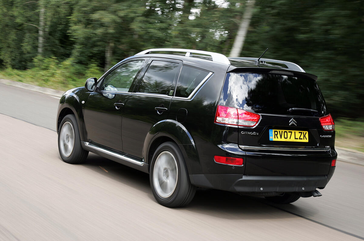 With Mitsubishi underpinnings the C-Crosser’s off-road credentials should be sufficient for most buyers needs Citroën C-Crosser rear quarter