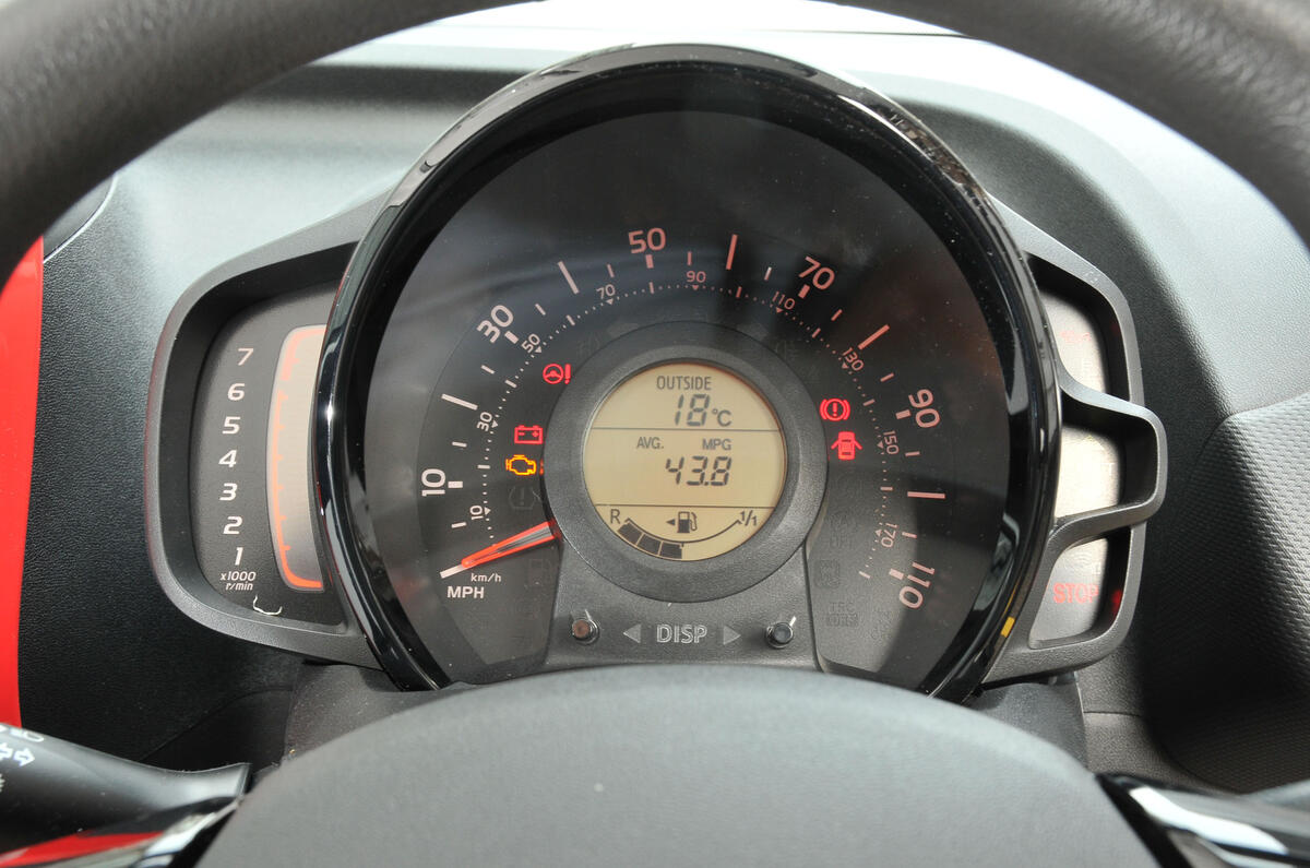 Citroen C1 instrument cluster