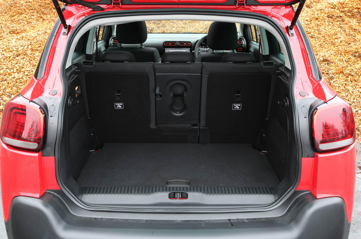 CItroen C3 Aircross 2018 review boot space seats up
