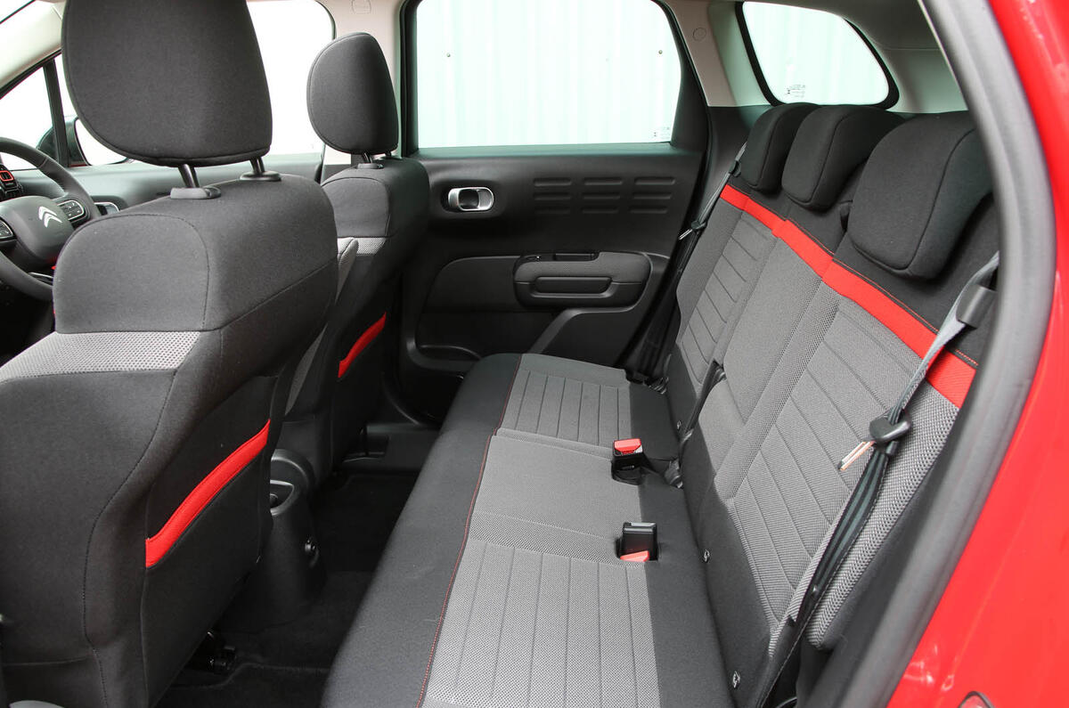CItroen C3 Aircross 2018 review rear seats