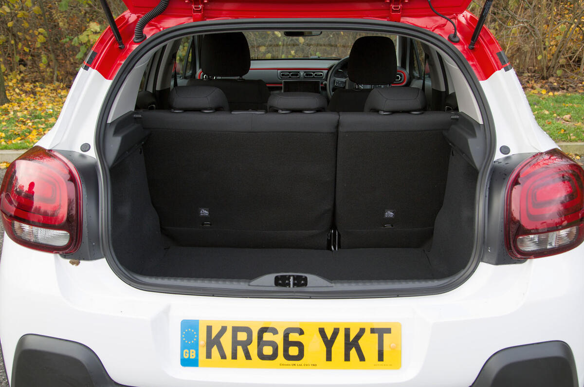 Citroën C3 boot space