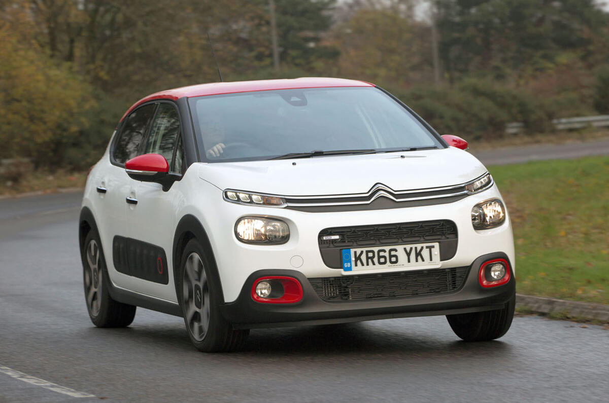 Citroën C3 hard cornering