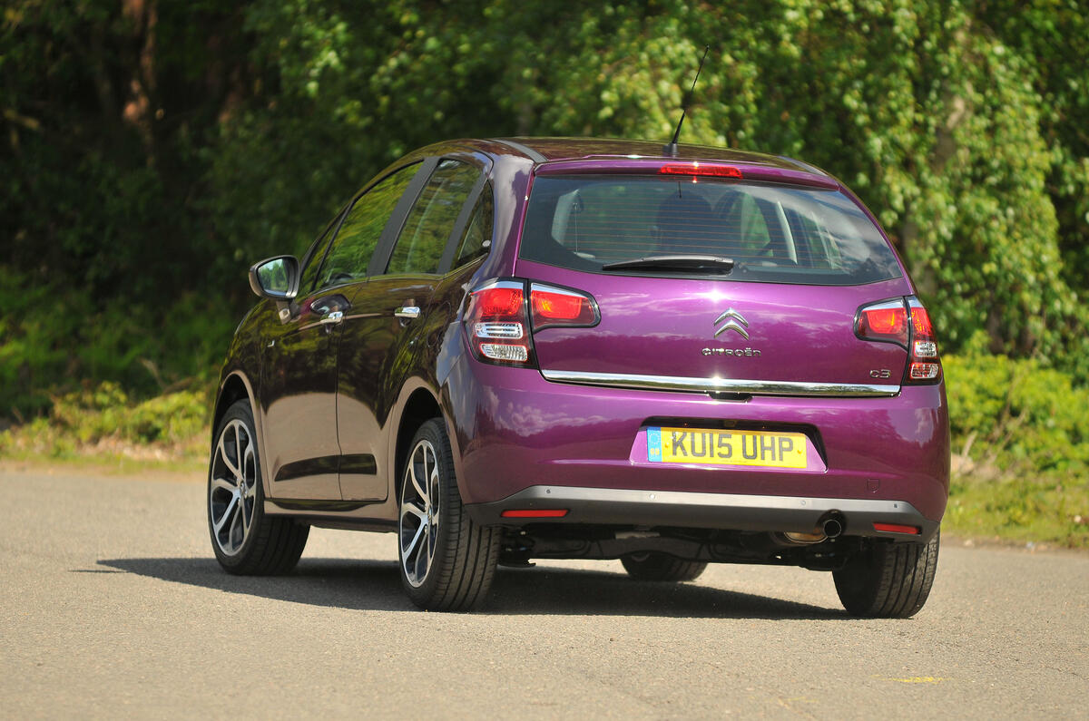 Citroën C3 rear cornering