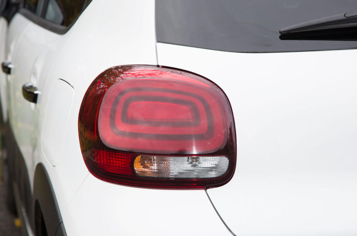Citroën C3 rear lights