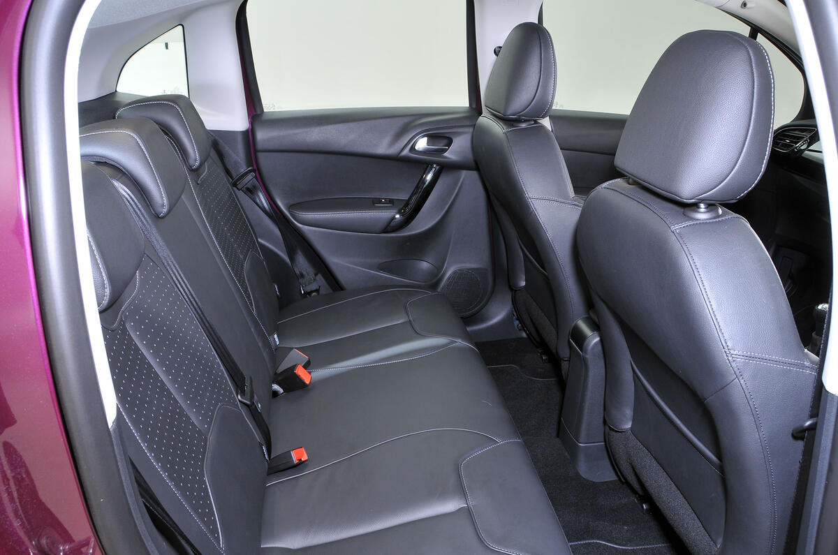 Citroën C3 rear seats