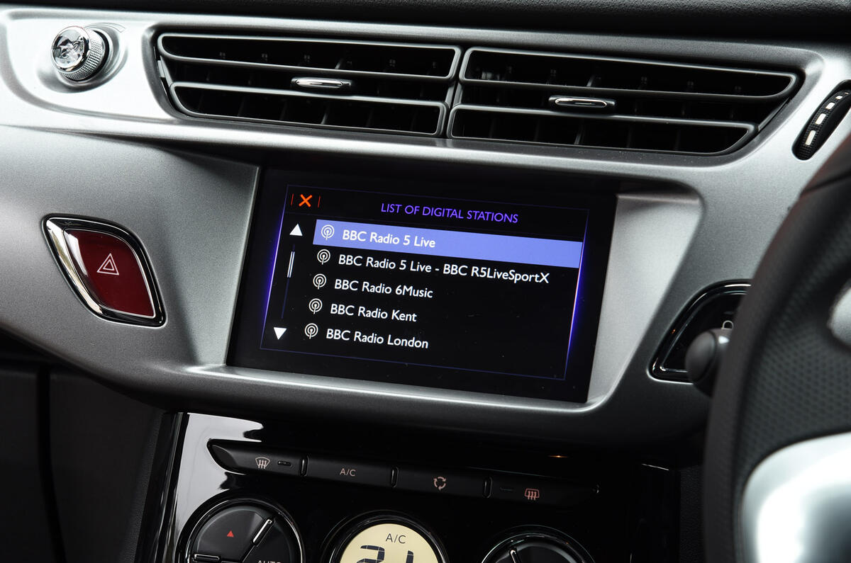 DS 3 infotainment system