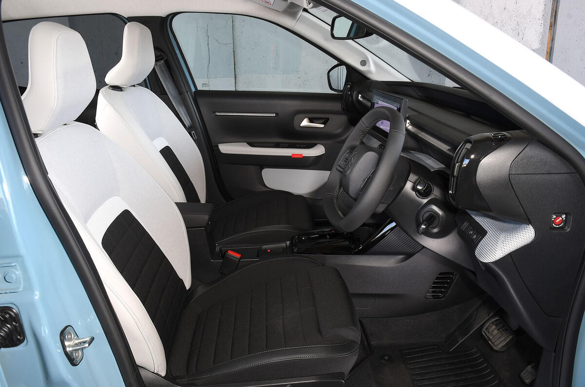 Citroen eC3 2025 Review front seats 8873