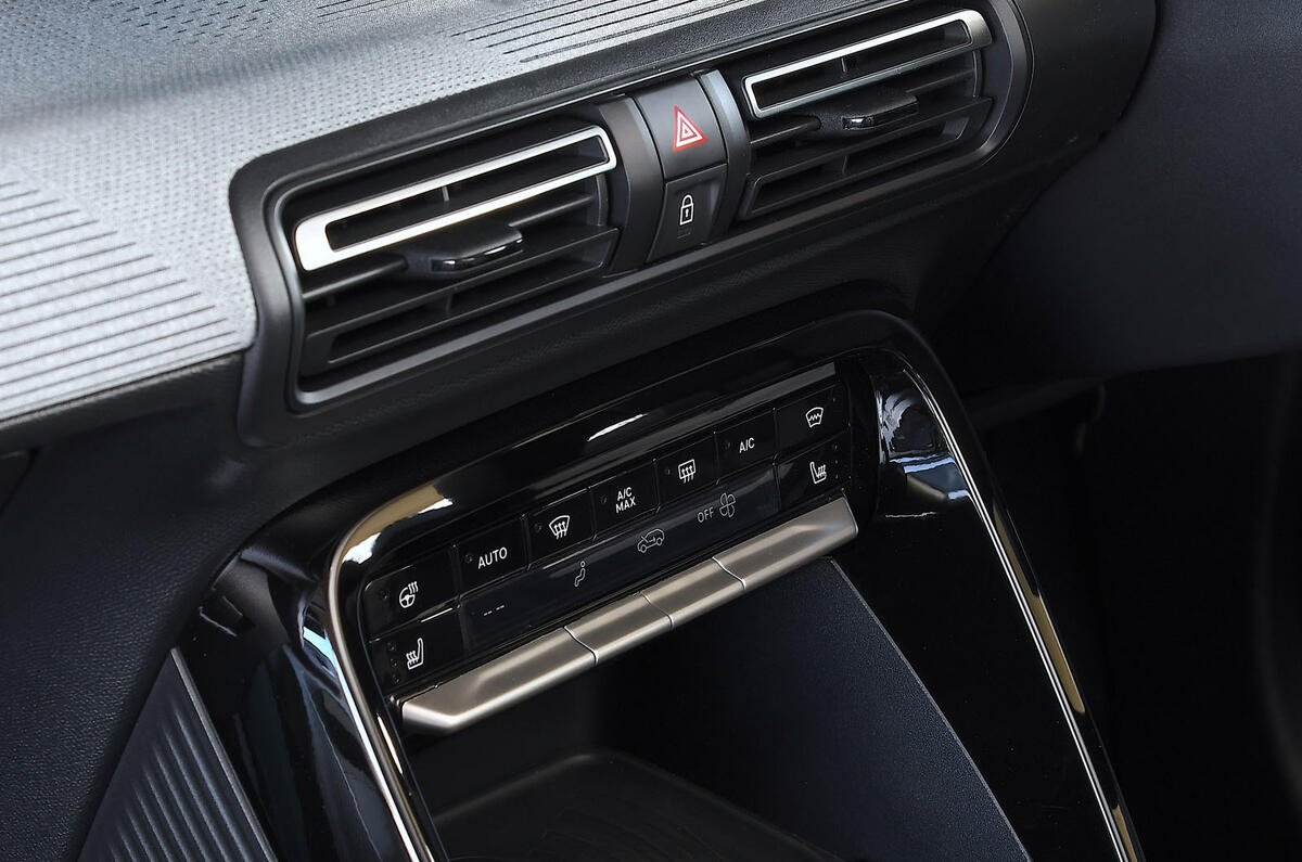 Citroen eC3 2025 Review hvac controls 8886